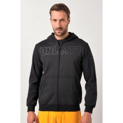 Męska Kurtka treningowa fitness dzianina dresowa kaptur do rozm. 7XL. Czarne kurtki sportowe męskie JAY-PI, m, bez wzorów, z bawełny, na fitness i siłownię. Za 343.99 zł.