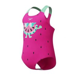 Strój kąpielowy jednoczęściowy dla dziewczynek Speedo Digital Printed. Czerwone stroje kąpielowe dla dziewczynek Speedo, bez wzorów, z elastanu. Za 116.98 zł.