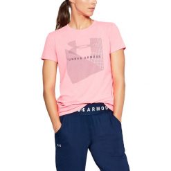 Under Armour Koszulka damska Sportstle Mesh Logo Crew różowa r. S (1310488-819). T-shirty damskie Under Armour, z meshu. Za 71.40 zł.
