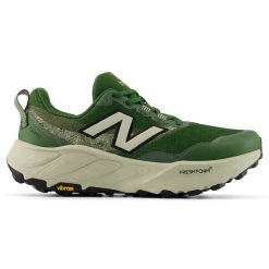 Buty męskie New Balance Fresh Foam X Hierro v9 MTHIERE9 – zielone. Zielone buty sportowe męskie New Balance, z materiału, bez zapięcia, do biegania. Za 749.99 zł.