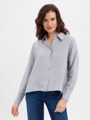 Drykorn Bluzka - Cloelia Kobiety szary, 36. Szare bluzki damskie DRYKORN, bez wzorów, z wiskozy, bez kołnierzyka, bez ramiączek. Za 429.95 zł.