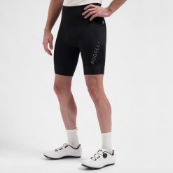 Spodenki rowerowe bez szelek Essential III. Czarne szorty męskie Rogelli, s, bez wzorów, z materiału. Za 316.00 zł.