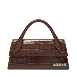 Torebka JACQUEMUS. Brązowe torebki do ręki damskie JACQUEMUS, bez wzorów, klasyczne, bez dodatków. Za 3,189.00 zł.