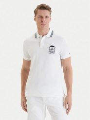 Tommy Hilfiger Polo Badge MW0MW43061 Biały Regular Fit. Białe koszulki polo męskie Tommy Hilfiger, m, bez wzorów, z bawełny, bez ramiączek. Za 409.99 zł.