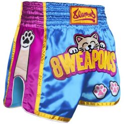 Szorty do Muay Thai 8 Weapons Meow. Niebieskie szorty damskie 8 WEAPONS, s, bez wzorów, z materiału, eleganckie. Za 346.70 zł.