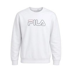 Damska bluza Fila SITGES crew sweat FAW0333-10001. Białe bluzy damskie Fila, l, bez wzorów, z bawełny, bez kaptura. Za 229.00 zł.