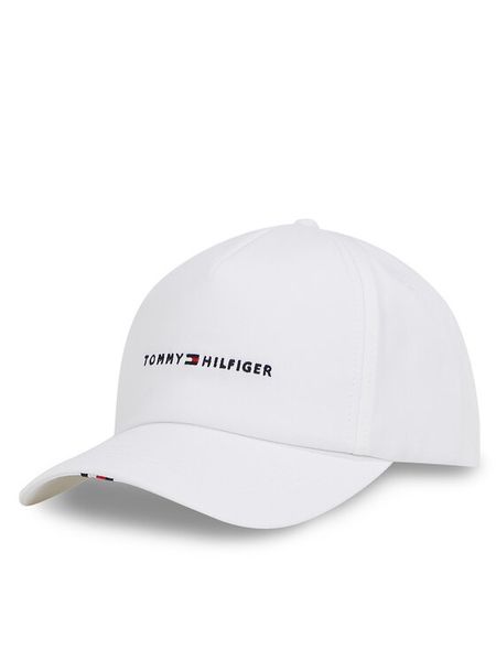Tommy Hilfiger Czapka z daszkiem Th Foundation Soft 6 Panel Cap AM0AM13162 Biały. Białe rękawiczki męskie Tommy Hilfiger, bez wzorów, z bawełny. Za 99.99 zł.