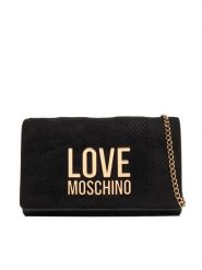 LOVE MOSCHINO Torebka JC4127PP0NKB100A Czarny. Czarne torebki do ręki damskie Love Moschino, bez wzorów, ze skóry, wizytowe, bez dodatków. Za 599.99 zł.