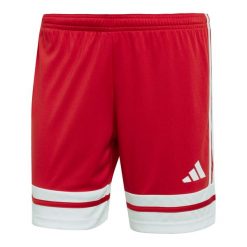 Spodenki damskie adidas Squadra. Czerwone szorty sportowe damskie Adidas, bez wzorów, sportowe, na fitness i siłownię. Za 73.99 zł.