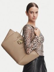 Just Cavalli Torebka 81RA4BA2 ZSA89 Brązowy jasny. Brązowe torebki do ręki damskie Just Cavalli, bez wzorów, ze skóry, bez dodatków. Za 939.99 zł.