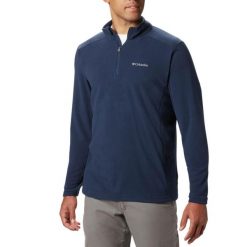 Bluza polarowa męska Columbia Klamath Range II Half Zip. Niebieskie bluzy męskie Columbia, m, bez wzorów, z polaru, bez kaptura. Za 121.99 zł.