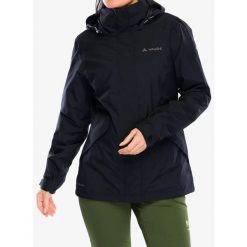 Kurtka damska Vaude Rosemoor 3in1 Jacket II. Czarne kurtki damskie Vaude, bez wzorów, bez kaptura. Za 936.15 zł.