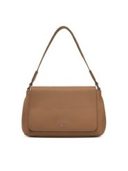 Calvin Klein Torebka K60K613085 Beżowy. Brązowe torebki do ręki damskie Calvin Klein, bez wzorów, ze skóry, bez dodatków. Za 329.99 zł.