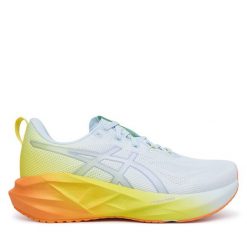 Buty do biegania Asics. Niebieskie buty sportowe męskie Asics, bez zapięcia, do biegania. Za 679.99 zł.