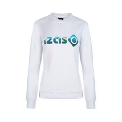 Podstawowa bluza bawełniana dla kobiet Izas RODHES W. Białe bluzy sportowe damskie IZAS, bez wzorów, z bawełny, bez kaptura. Za 160.83 zł.