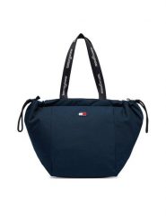 Tommy Jeans Torebka Tjw Ess Daily Tote AW0AW18771 Granatowy. Niebieskie torebki do ręki damskie Tommy Jeans, bez wzorów, z jeansu, bez dodatków. Za 329.99 zł.