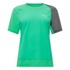 T-shirt hybrydowy damski Salewa NXT. Zielone t-shirty damskie Salewa, m, bez wzorów, z dzianiny, bez kołnierzyka. Za 388.00 zł.