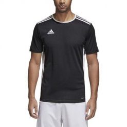 Koszulka piłkarska męska adidas Entrada 18 Jersey. Białe koszulki sportowe męskie Adidas, m, bez wzorów, z jersey, bez kołnierzyka, bez ramiączek, do piłki nożnej. Za 69.00 zł.