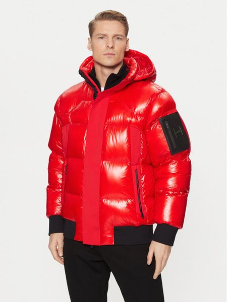 BOSS Kurtka puchowa Ronnie 50522627 Czerwony Regular Fit. Czerwone kurtki męskie Boss, m, bez wzorów, z puchu, bez kaptura. Za 1,869.99 zł.