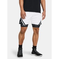 Spodenki koszykarskie męskie Under Armour Curry Mesh Short 4. Białe buty sportowe męskie Under Armour, m, bez wzorów, z meshu, na fitness i siłownię. Za 249.99 zł.