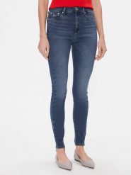 Tommy Jeans Jeansy Sylvia DW0DW17153 Granatowy Skinny Fit. Niebieskie jeansy damskie Tommy Jeans. Za 279.99 zł.