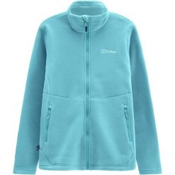 Polar damski Berghaus Prism PT InterActive Jacket. Niebieskie kurtki damskie Berghaus, na zimę, bez wzorów, z polaru, bez kaptura, narciarskie. Za 379.49 zł.