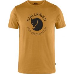 Koszulka bawełniana męska Fjallraven Fjallraven Fox T-shirt. Żółte t-shirty męskie Fjällräven, m, bez wzorów, z bawełny, casualowe, bez kołnierzyka. Za 203.99 zł.