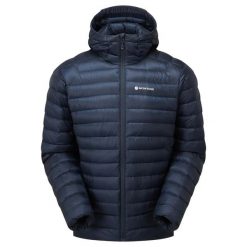 Kurtka z kapturem Montane Anti Freeze. Niebieskie kurtki męskie Montane, na zimę, l, bez wzorów, z materiału, klasyczne, z kapturem. Za 1,121.00 zł.