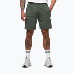 Spodenki męskie Pitbull Nugget Small Logo. Zielone krótkie spodenki sportowe męskie PITBULL, m, bez wzorów, z bawełny. Za 139.99 zł.