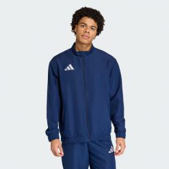 Bluza reprezentacyjna Entrada26. Białe bluzy męskie Adidas, uniwersalny, bez wzorów, bez kaptura. Za 134.99 zł.