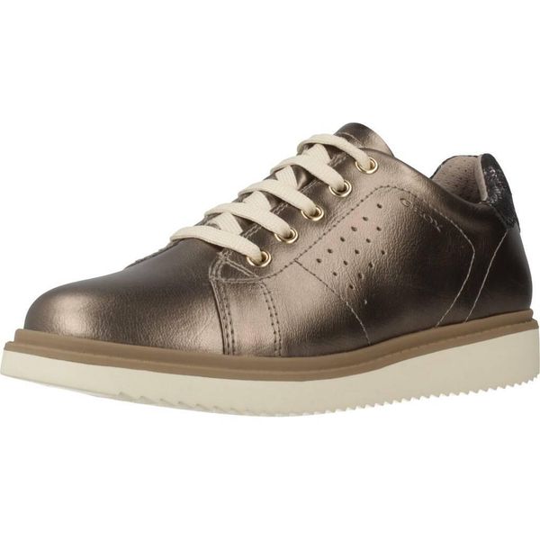 Buty GEOX J THYMAR G Brąz. Brązowe obuwie sportowe damskie Geox, bez wzorów, ze skóry, na fitness i siłownię. Za 165.99 zł.