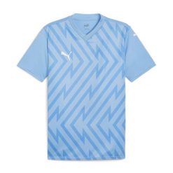 Koszulka piłkarska męska Puma TEAMGLORY JERSEY. Białe koszulki sportowe męskie Puma, l, bez wzorów, z jersey, bez kołnierzyka, bez ramiączek, na fitness i siłownię. Za 126.27 zł.