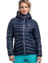 Kurtka puchowa damska Schöffel Tschierval. Czarne kurtki snowboardowe damskie Schöffel, s, bez wzorów, z materiału, bez kaptura, narciarskie, primaloft. Za 1,499.99 zł.