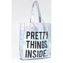 Torebka holo TOTE BAG - Wielobarwny. Szare torebki do ręki damskie Cropp. Za 59.99 zł.