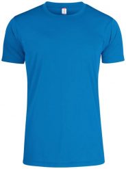 Clique Basic Active-T męski T-shirt 100% poliester – royal blue. Niebieskie t-shirty męskie CLIQUE, m, bez wzorów, z dzianiny, bez kołnierzyka. Za 87.06 zł.