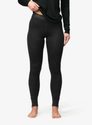 Legginsy termoaktywne damskie Devold Breeze Merino 150 Longs. Czarne bielizna termoaktywna damska Devold, m, bez wzorów, z wełny, bez ramiączek, długie. Za 379.49 zł.