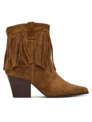 Aldo Botki Jollene 14088521 Brązowy. Brązowe botki damskie Aldo, ze skóry, bez obcasa, na słupku, bez zapięcia. Za 759.99 zł.