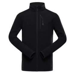 Bluza męska turystyczna szybkoschnąca Alpine Pro Morw. Czarne bluzy męskie Alpine Pro, l, bez wzorów, z elastanu, bez kaptura. Za 299.00 zł.