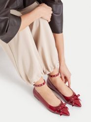 MEXX Baleriny EO-WS1288-03 Czerwony ciemny. Czerwone baleriny damskie Mexx, bez wzorów, bez obcasa. Za 299.99 zł.