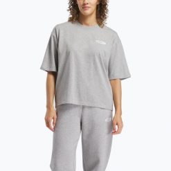 Koszulka Reebok Ide Brand Proud Tee. Szare koszulki sportowe damskie REEBOK FITNESS, bez wzorów, bez kołnierzyka, bez ramiączek, na fitness i siłownię. Za 65.99 zł.