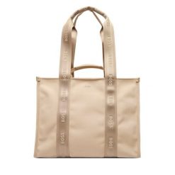 Torebka BOSS. Brązowe torebki do ręki damskie Boss, bez wzorów, klasyczne, bez dodatków. Za 699.99 zł.