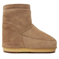 Śniegowce Moon Boot. Brązowe śniegowce i trapery damskie Moon Boot. Za 1,099.00 zł.