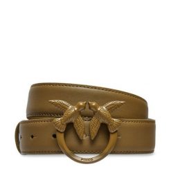 Pasek Damski PINKO. Brązowe paski damskie Pinko, bez wzorów. Za 299.99 zł.