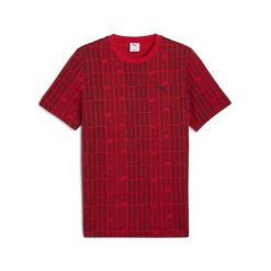 Męska koszulka Essentials Logo Lab PUMA For All Time Red. Czerwone koszulki sportowe męskie Puma, m, bez wzorów, bez kołnierzyka, bez ramiączek, na fitness i siłownię. Za 109.00 zł.
