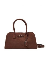 Guess Torebka Samantha HWSG23 13060 Brązowy. Brązowe torebki do ręki damskie Guess, z aplikacjami, z materiału, bez dodatków. Za 634.99 zł.