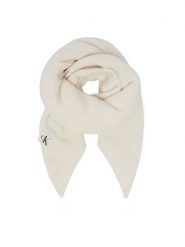 Calvin Klein Jeans Szalik Knit Baby Blanket Giftbox LVCKFJN08N Kremowy. Białe czapki i kapelusze damskie Calvin Klein Jeans, bez wzorów, z bawełny. Za 209.99 zł.