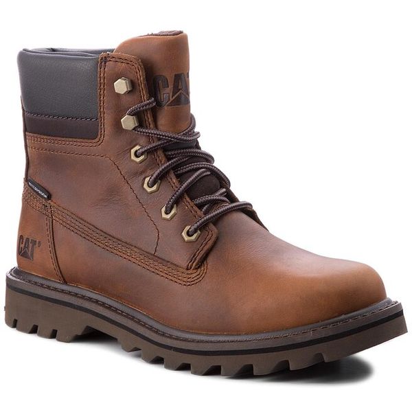 Trapery CAT Footwear. Brązowe śniegowce i trapery męskie CAT Footwear, bez zapięcia. Za 649.99 zł.