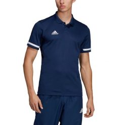 Team 19 Polo 806. Białe koszulki polo męskie Adidas, s, bez wzorów, bez kołnierzyka, bez ramiączek, do biegania. W wyprzedaży za 65.00 zł.