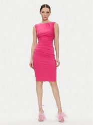 Rinascimento Sukienka codzienna CFC0117416003 Różowy Slim Fit. Czerwone sukienki damskie Rinascimento, na co dzień, xl, bez wzorów, z syntetyku, bez kołnierzyka, bez ramiączek, proste. Za 739.99 zł.