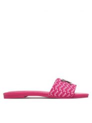Juicy Couture Klapki HY24111-1 Różowy. Czerwone klapki damskie Juicy Couture, bez wzorów, z materiału, bez obcasa. Za 127.99 zł.